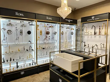 Rohl Faucet Display in Oakville Showroom